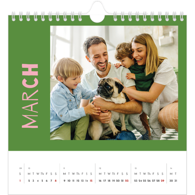 Square calendars  — Fun colourful you [March]