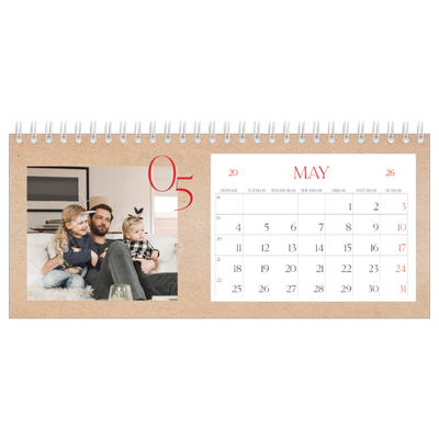 Desk calendars — Pops of red [cover]