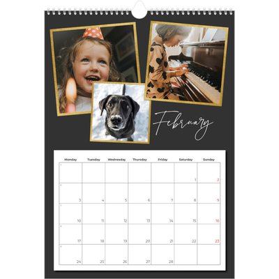 A3 photo calendars — So many memories [February]