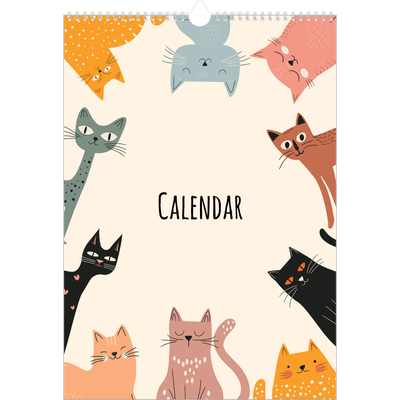A3 photo calendars — Cat paws and doodles [cover]