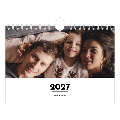 A5 Landscape Photo Calendar — Letter spotlight [cover]