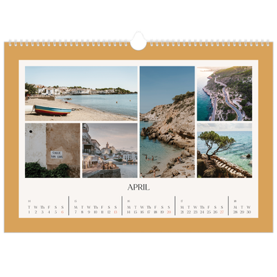 A3 Photo Calendar — Classic colours [April]