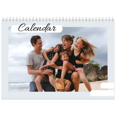 A4 Double Photo Calendar — Muted tones [cover]