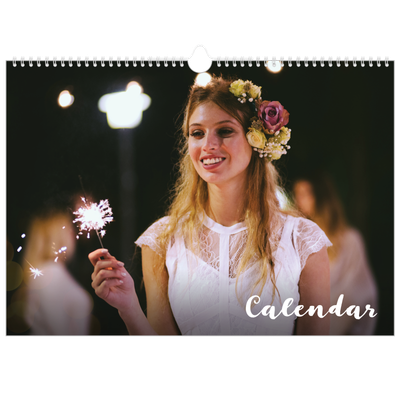 A3 Photo Calendar — Simple script [cover]