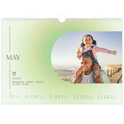 A3 Photo Calendar — Astrology gradients [cover]