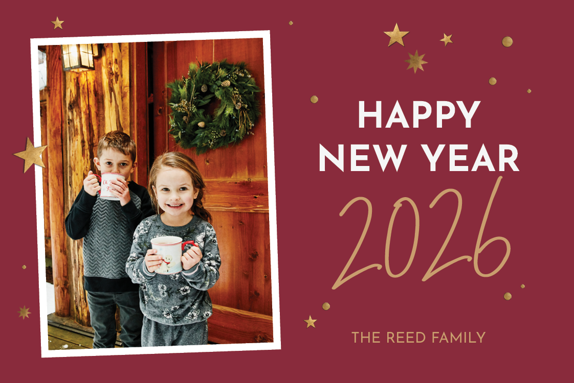 Cards — Deep red and gold