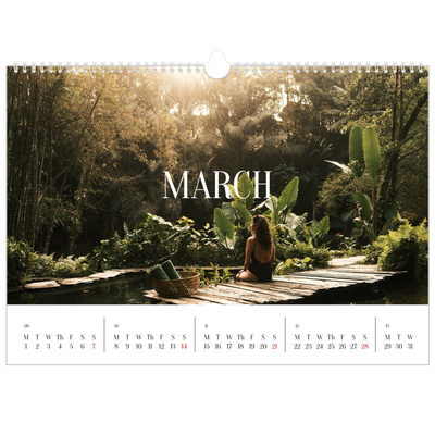 A3 Photo Calendar — Endless escape [March]