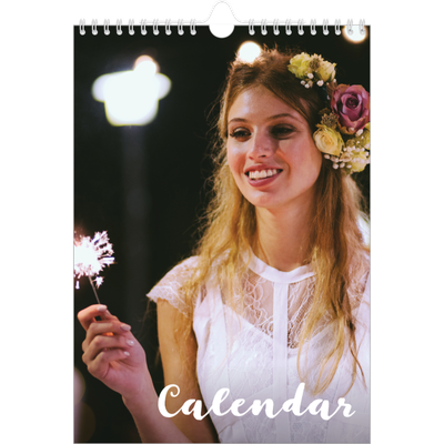 A4 Photo Calendar — Simple script [cover]