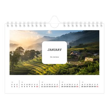 A5 Landscape Photo Calendar — Full story
