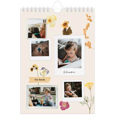 A5 Photo Calendar — Vintage scrapbooking [cover]