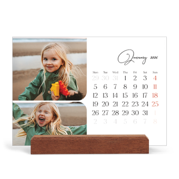 Easel Desk Calendar Landscape — Snapshots and script