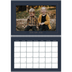 A4 Double Photo Calendar — Prussian blue [January]