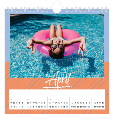 Square calendars  — Colour and pattern [April]