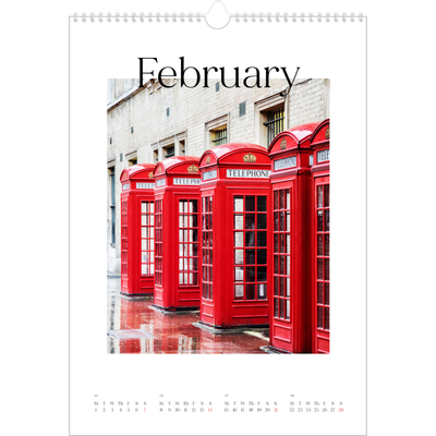 A3 photo calendars — My travelogue [February]