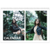 A4 Double Photo Calendar — Big month [cover]