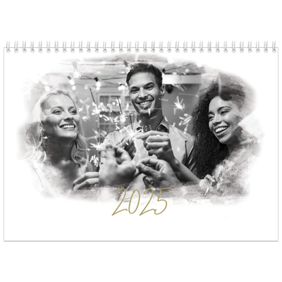 A4 Double Photo Calendar — Photo effects [cover]