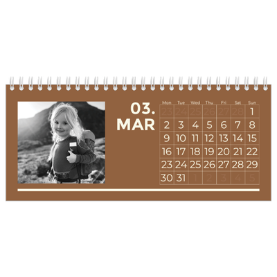 Desk calendars — Contemporary bold [March]