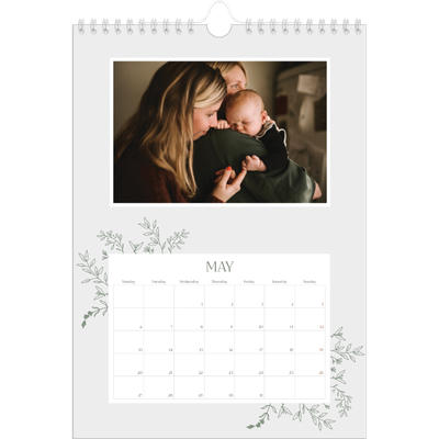 A4 Photo Calendar — Hand drawn flowers [cover]