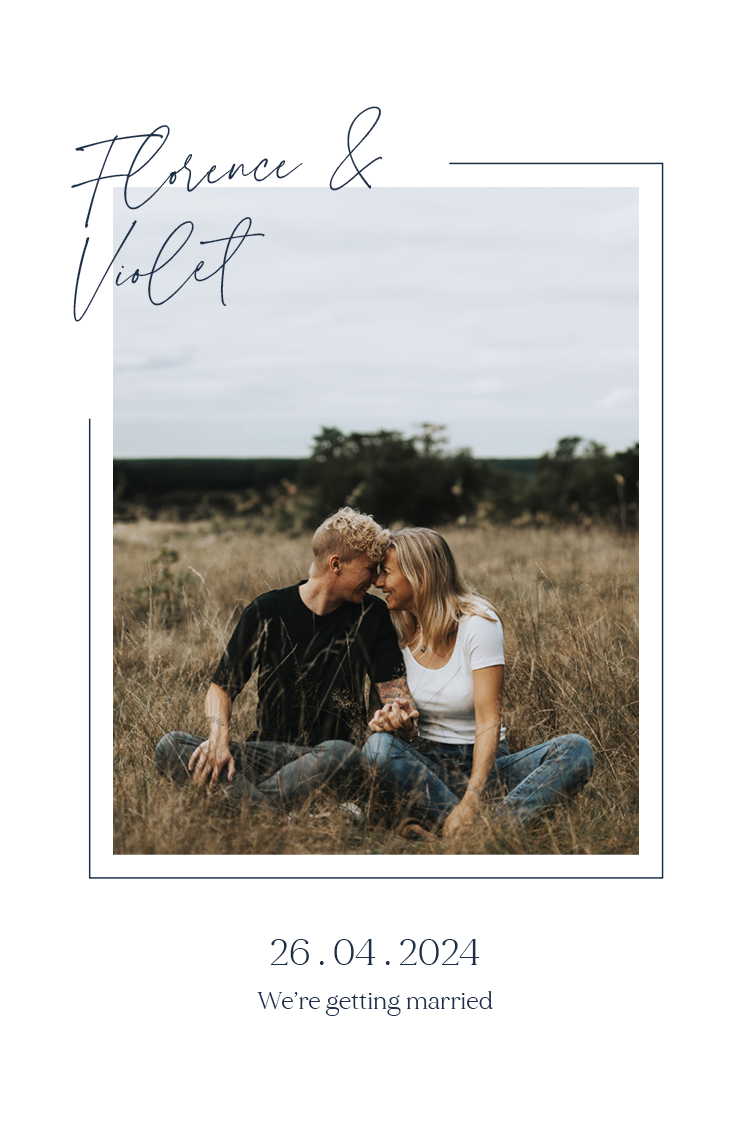 Invitations — Minimalist wedding
