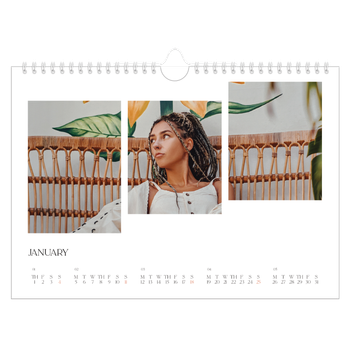 A4 Landscape Photo Calendar — Travel mosaics