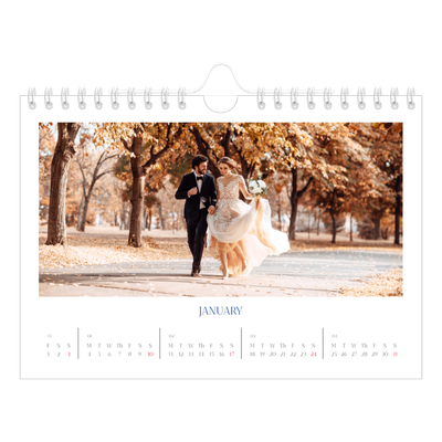 A5 Landscape Photo Calendar — Cobalt classic [January]