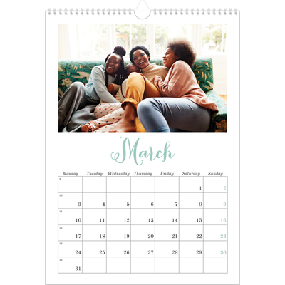 A3 photo calendars — Hello world [March]