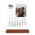 Easel Desk Calendar Portrait  — Serif and moments [February]