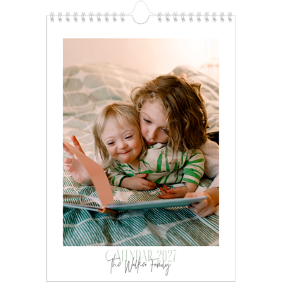 A4 Photo Calendar — Mixed typography [cover]