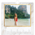 Square calendars  — Gold frame marble [April]