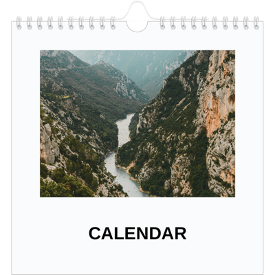 Square calendars  — Simple photo [cover]