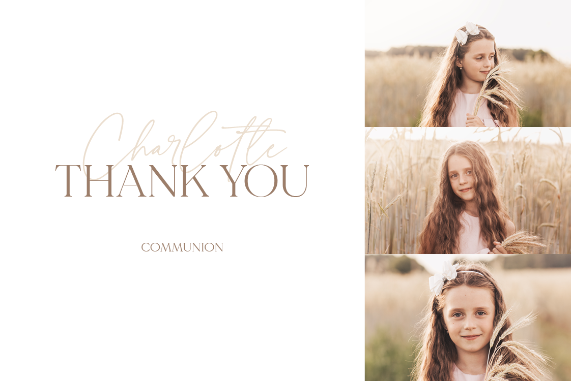 Thank you cards — Elegant snapshots