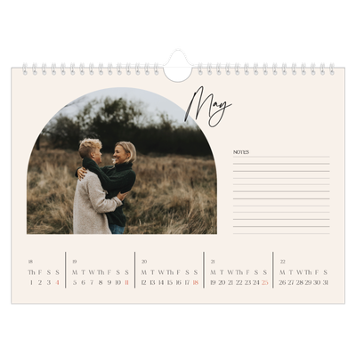 A4 Landscape Photo Calendar — Arch memories [cover]