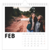 Square calendars  — Big date [February]