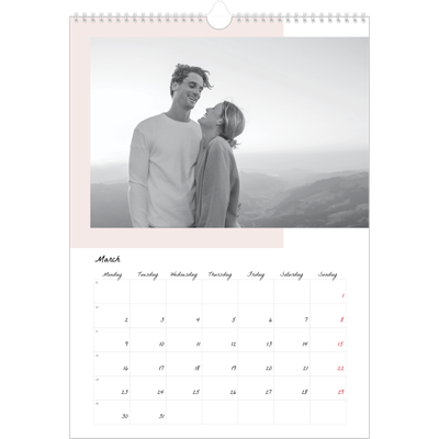 A3 photo calendars — Colour screens [March]