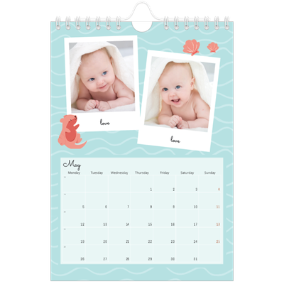 A5 Photo Calendar — Cute animals [cover]