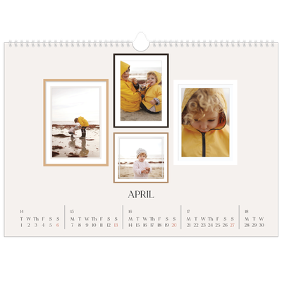 A3 Photo Calendar — Wall photo gallery [April]