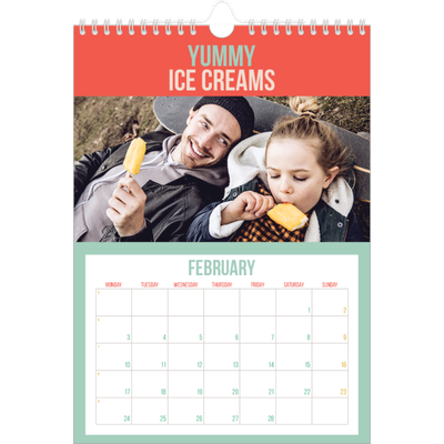 A4 Photo Calendar — Bright and beautiful [February]