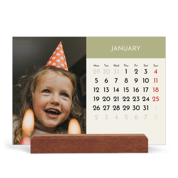 Easel Desk Calendar Landscape — Pastel chapters