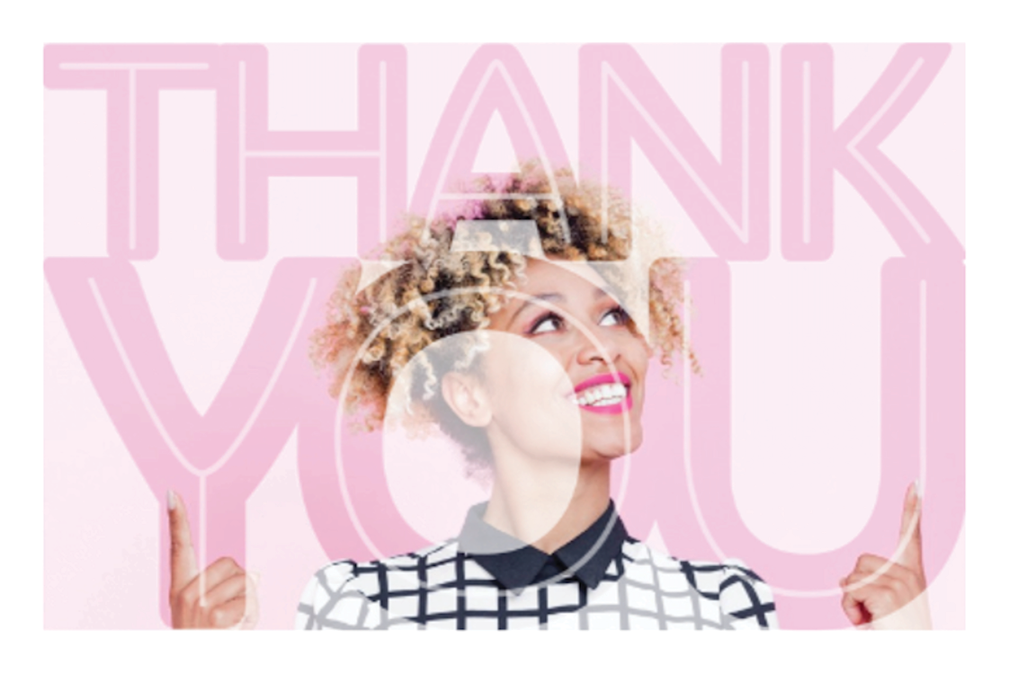 Thank you cards — Big thank you