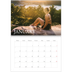 A4 Double Photo Calendar — Simple serif [January]