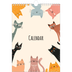 A4 Photo Calendar — Cat paws and doodles [cover]