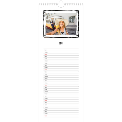 Slim Calendar  — Scrapbook snapshots [cover]