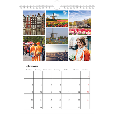 A4 Photo Calendar — Framework [February]