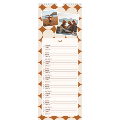 Slim Calendar  — Retro patterns [cover]