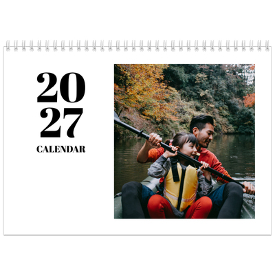 A4 Double Photo Calendar — Serif and moments [cover]