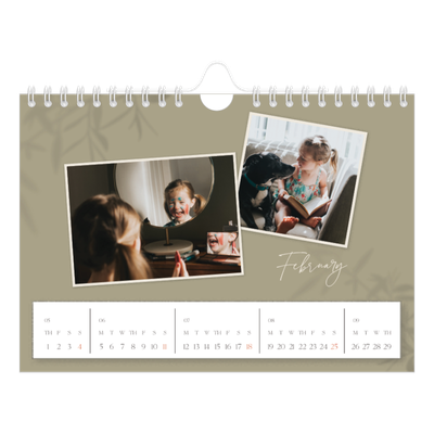 A5 Landscape Photo Calendar — Down to earth [February]