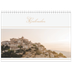 A4 Double Photo Calendar — Gold script banner [cover]