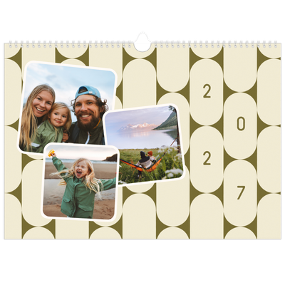 A3 Photo Calendar — Retro patterns [cover]