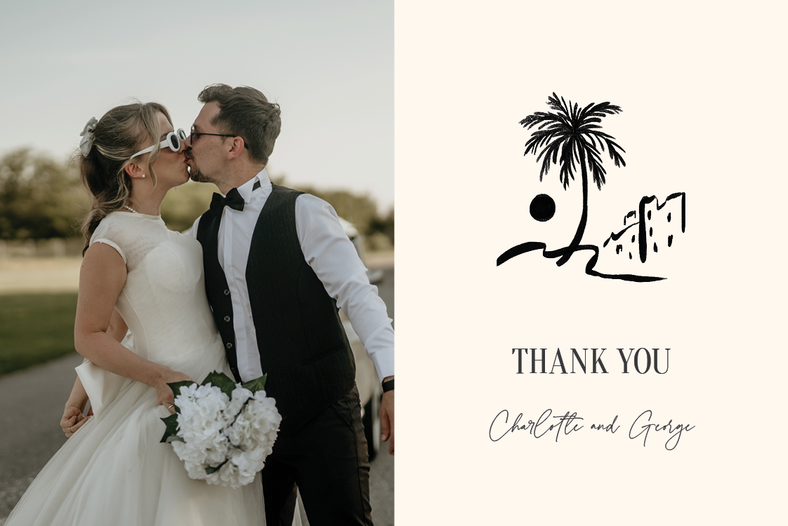 Thank you cards — Tropical ink