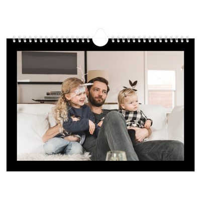 A4 Landscape Photo Calendar — Black margin [cover]